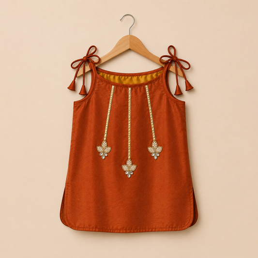 Rust Dori Co-ord Set