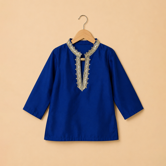 Noor Royal Blue Kurta Set