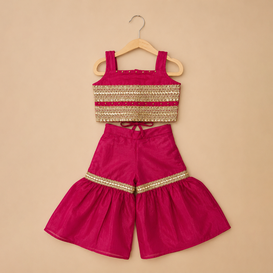 Fuchsia Gulabi Sharara Set