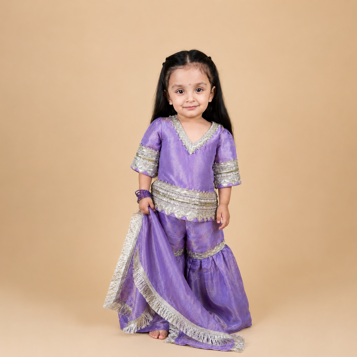 Lilac Noor Sharara Set