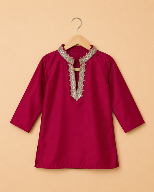 Noor Rani Pink Kurta Set
