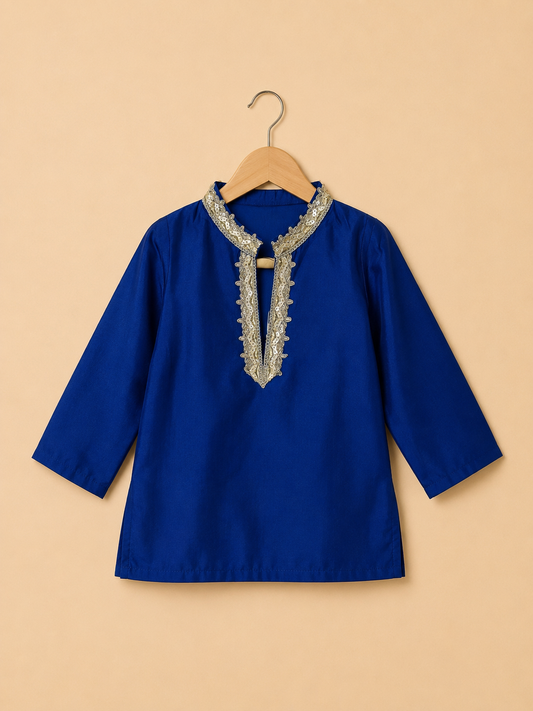 Noor Royal Blue Kurta Set