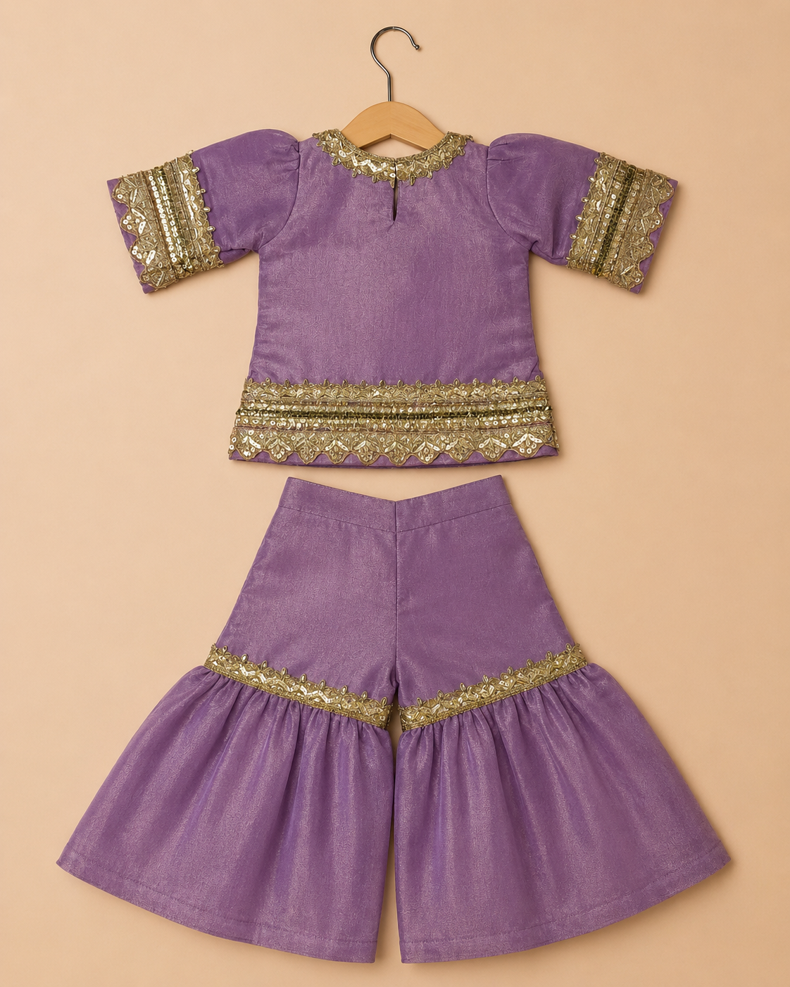 Lilac Noor Sharara Set