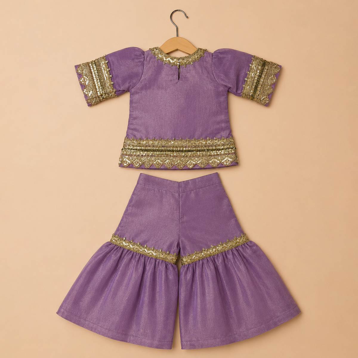 Lilac Noor Sharara Set