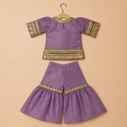 Lilac Noor Sharara Set