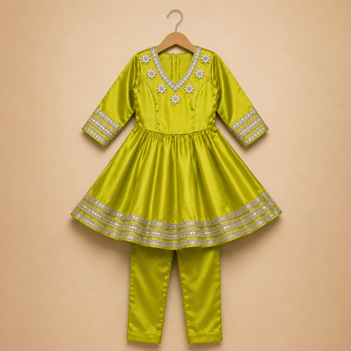 Sunehri Anarkali Set