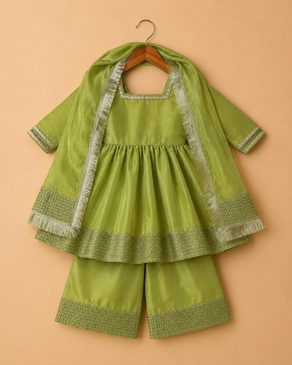 Pistachio Grace Anarkali Set