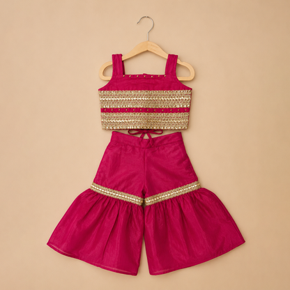 Fuchsia Gulabi Sharara Set