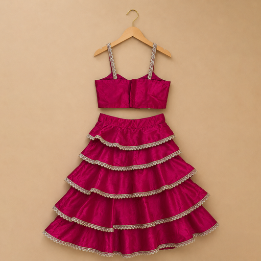 Raniya Teired Lehenga Set