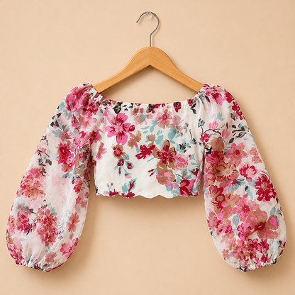 Floral Grace Top and Skirt Set