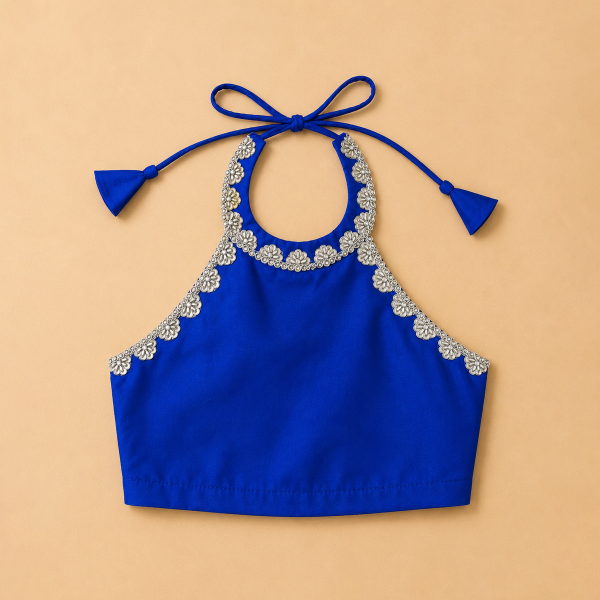Celeste Blue Crop Top & Skirt Set