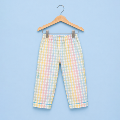 Blue Ghingham Unisex Co-ord Set