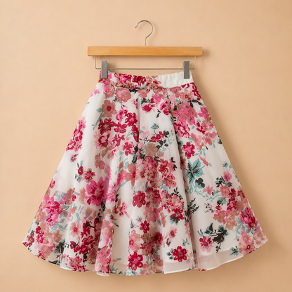 Floral Grace Top and Skirt Set