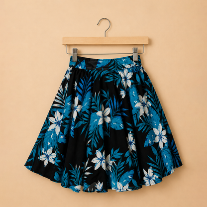 Noir Blossom Top & Skirt Set