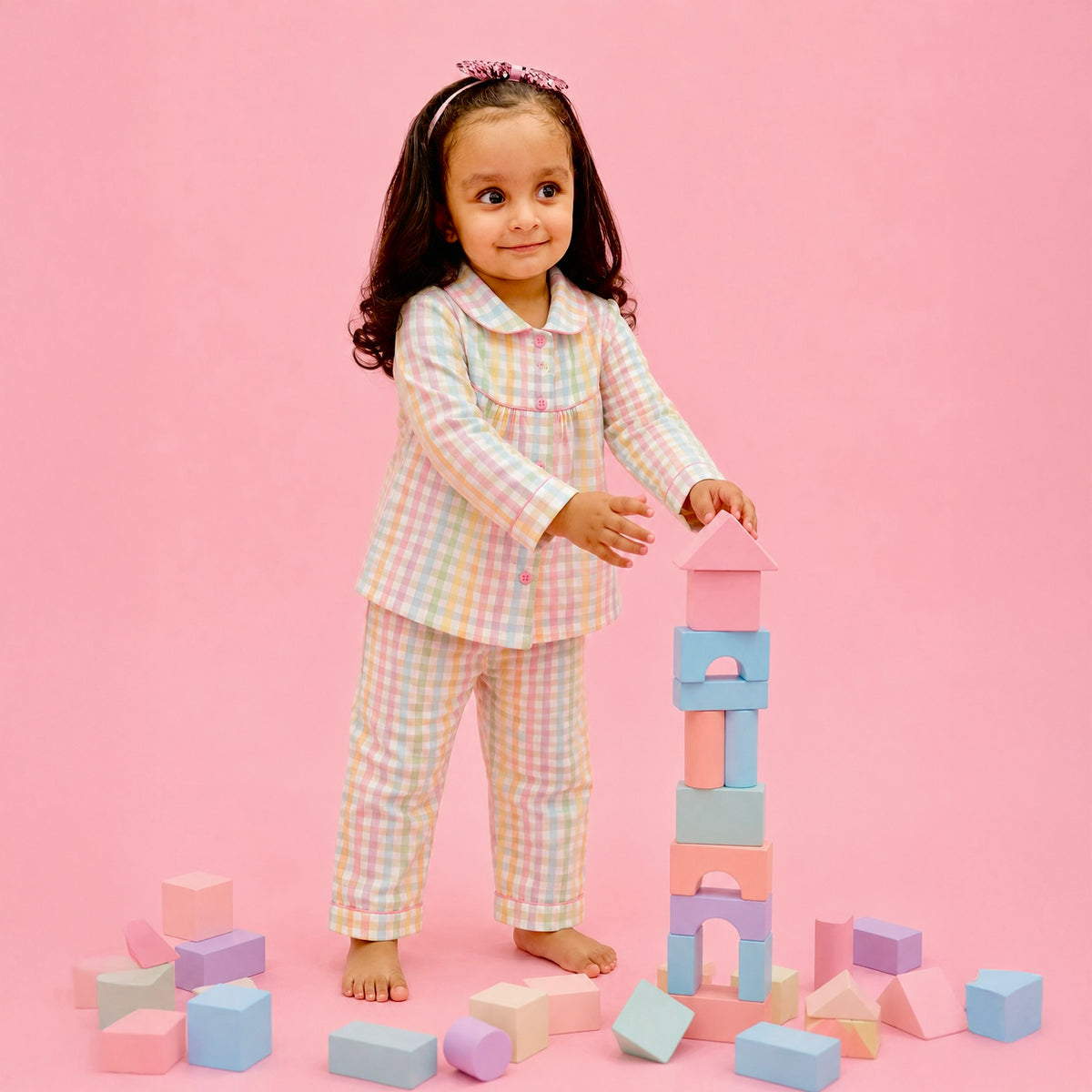 Pink Gingham Co-ord Set