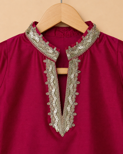 Noor Rani Pink Kurta Set
