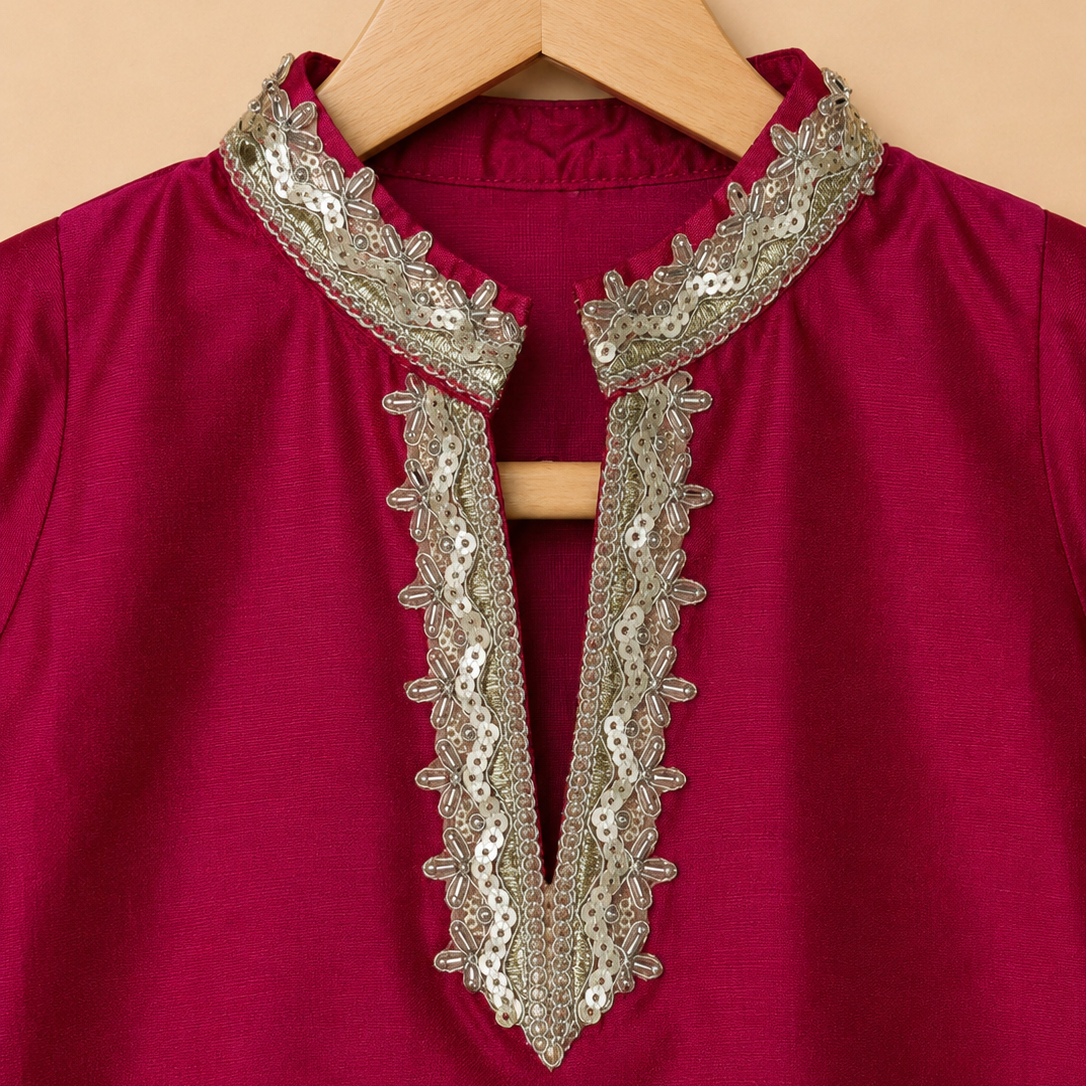 Noor Rani Pink Kurta Set