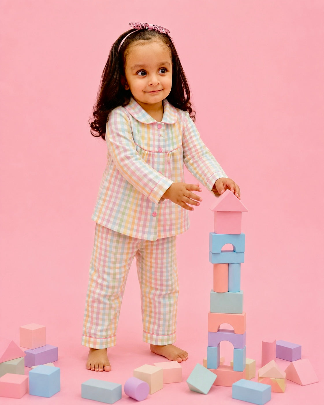 Pink Gingham Co-ord Set