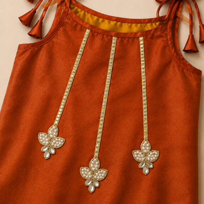 Rust Dori Co-ord Set