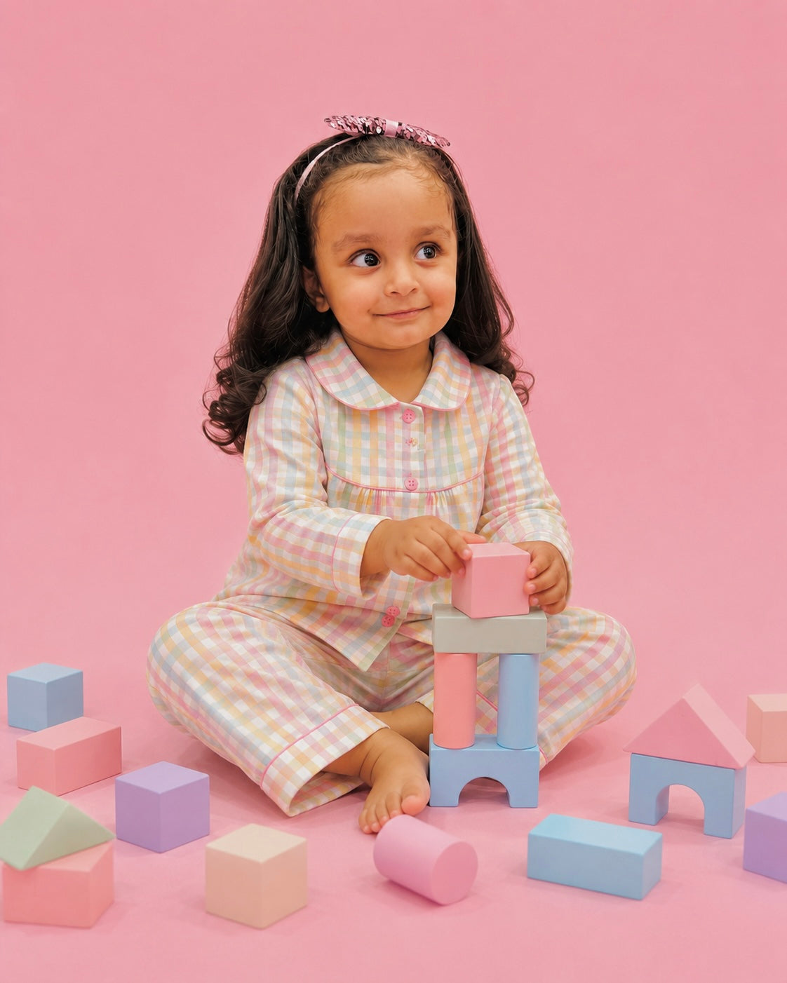 Pink Gingham Co-ord Set