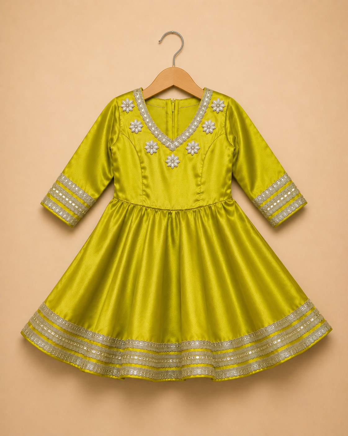 Sunehri Anarkali Set