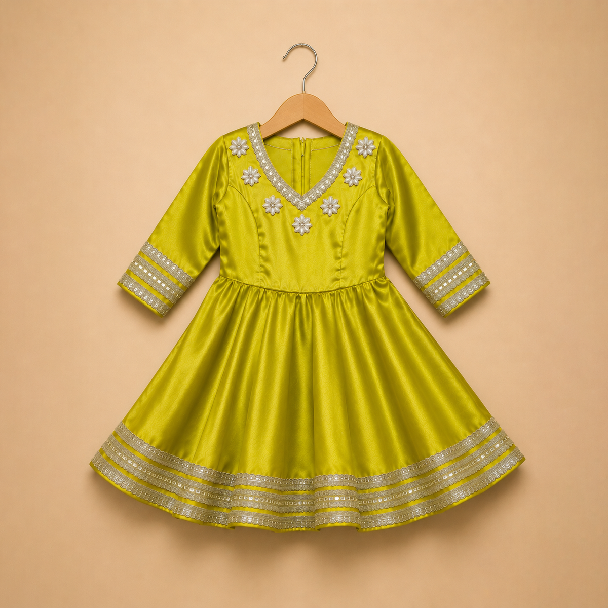 Sunehri Anarkali Set