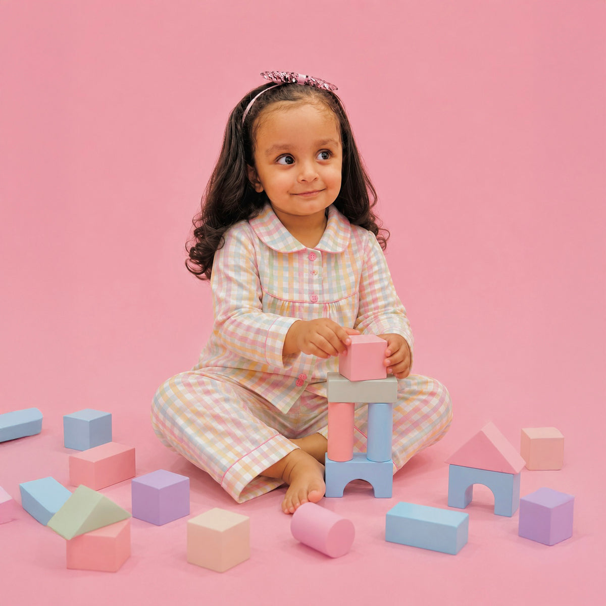 Pink Gingham Co-ord Set