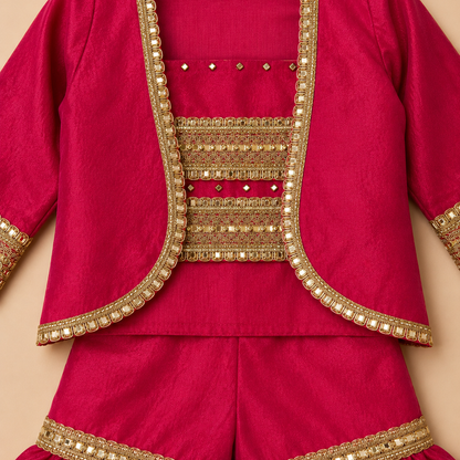 Fuchsia Gulabi Sharara Set