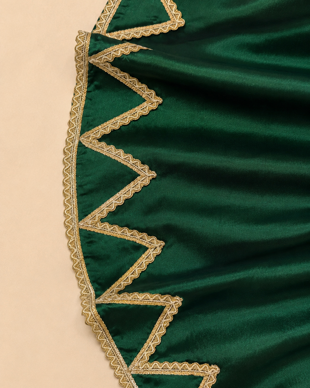 Emerald Green Crop Top & Skirt Set
