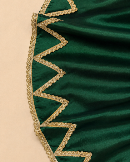 Emerald Green Crop Top & Skirt Set