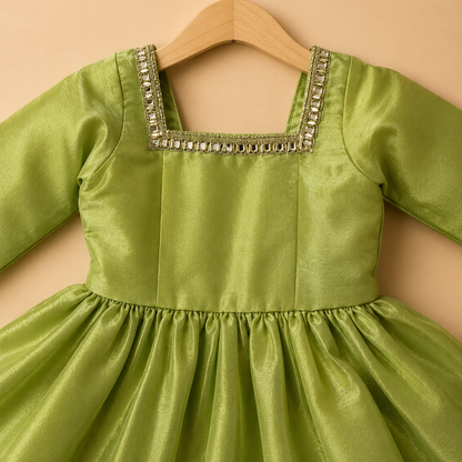Pistachio Grace Anarkali Set
