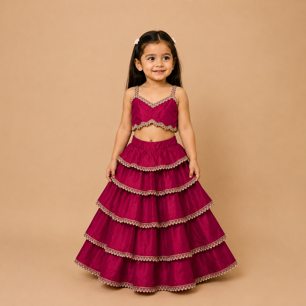 Raniya Teired Lehenga Set