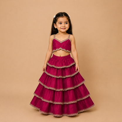Raniya Teired Lehenga Set