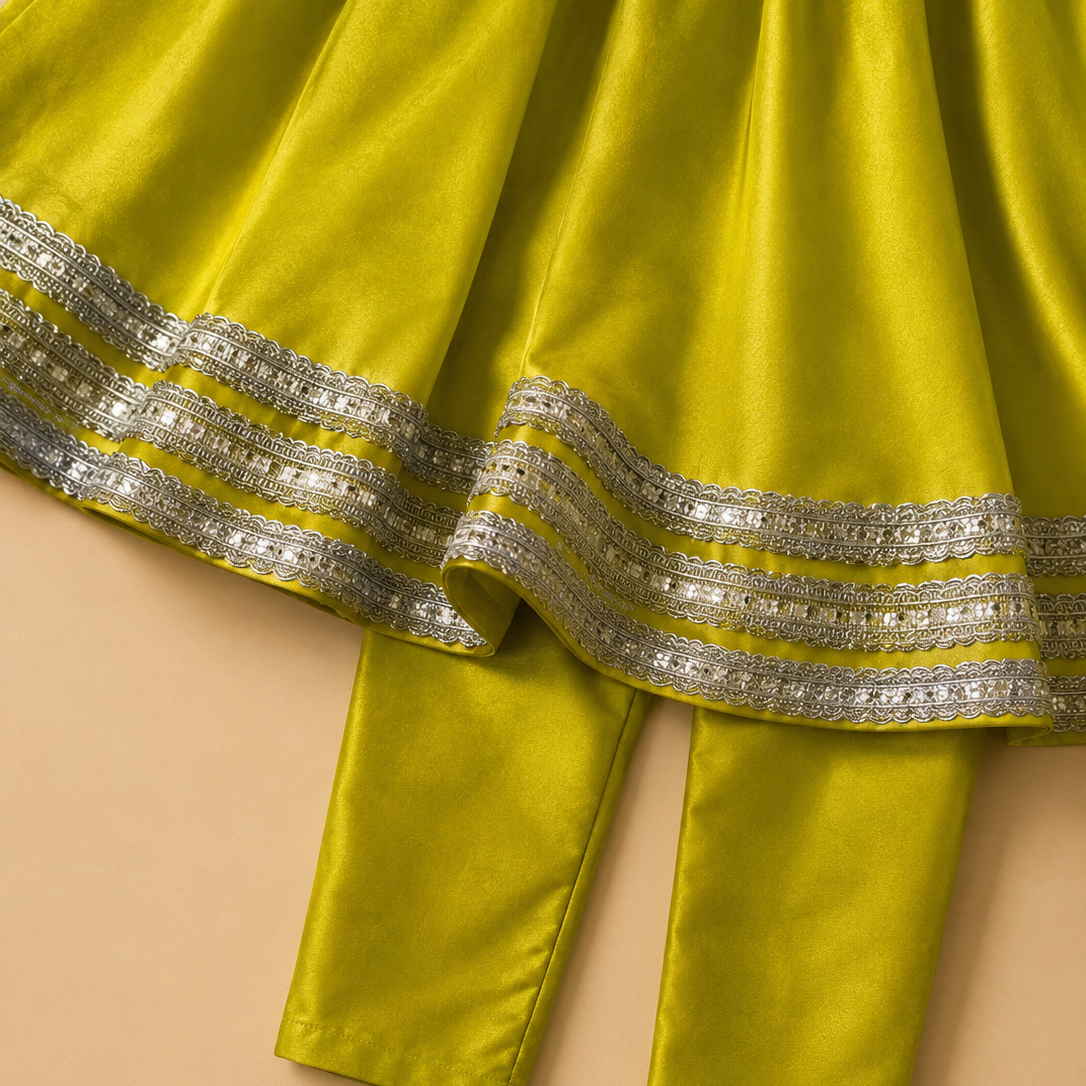 Sunehri Anarkali Set