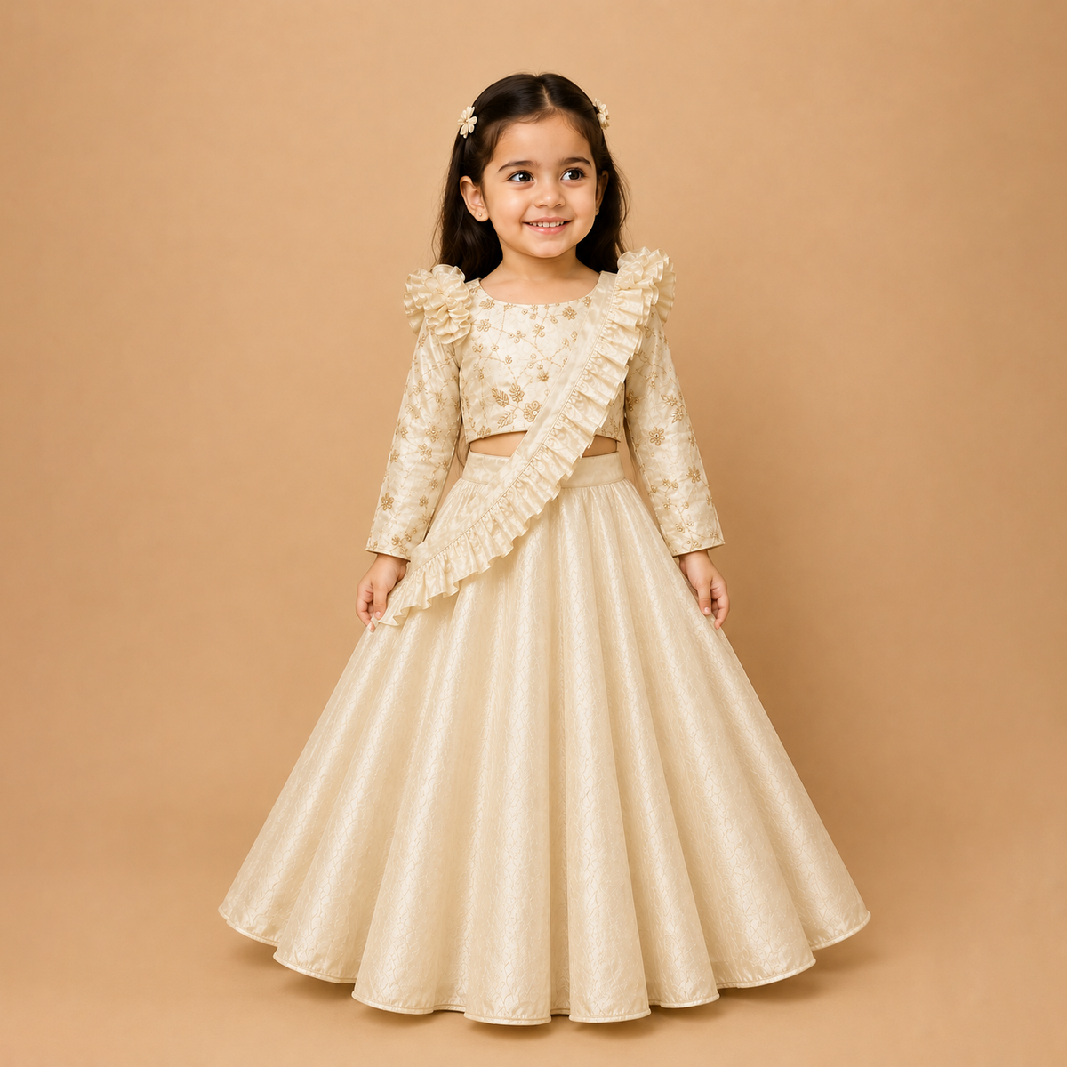 Moonlit Ivory Lehenga Set