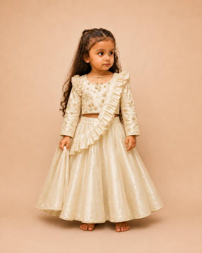 Moonlit Ivory Lehenga set