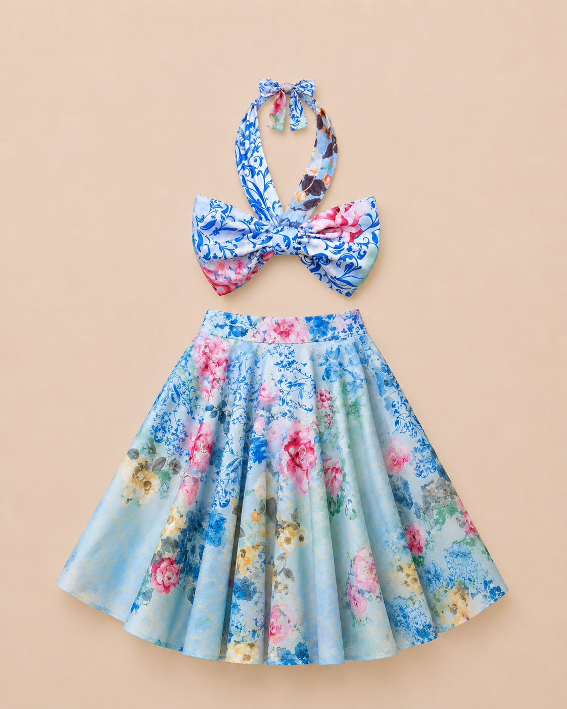 Rosabelle Bow Top & Skirt Set