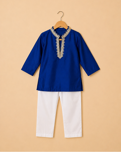 Noor Royal Blue Kurta Set
