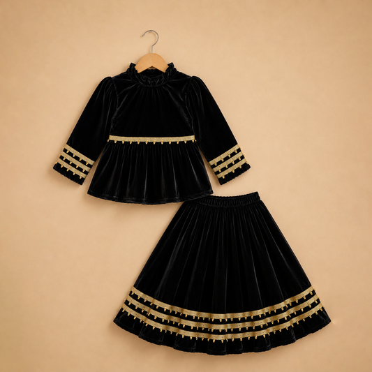 Velvet Charm Lehenga set