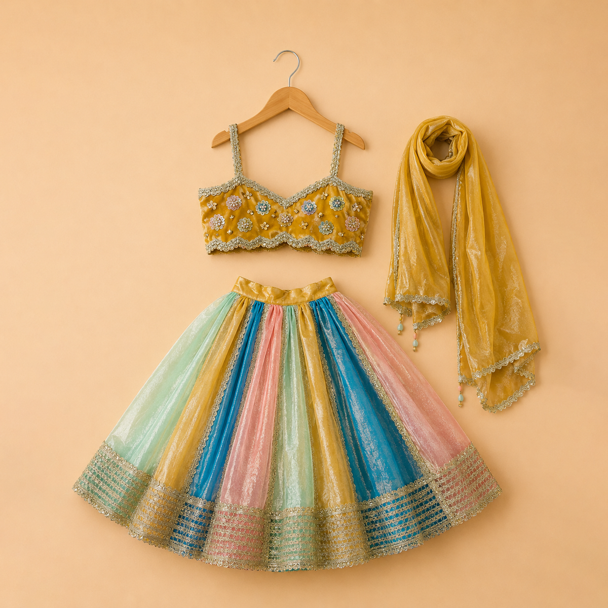 Rangtara Kali Lehenga Set