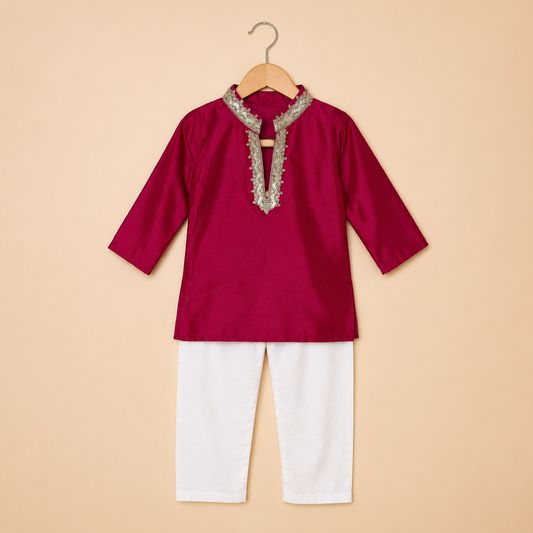 Noor Rani Pink Kurta Set