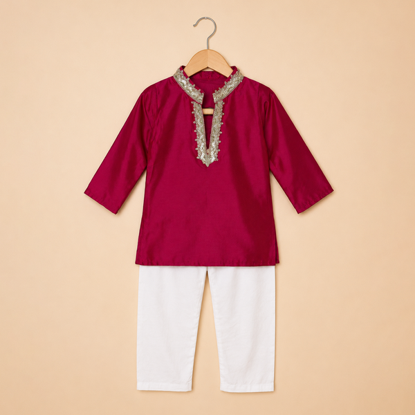 Noor Rani Pink Kurta Set