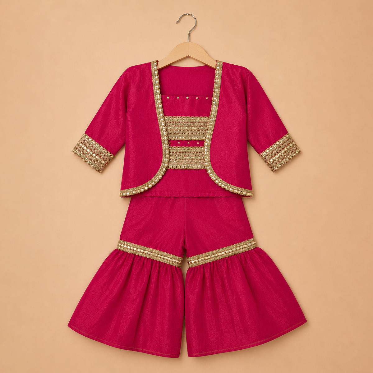 Fuchsia Gulabi Sharara Set