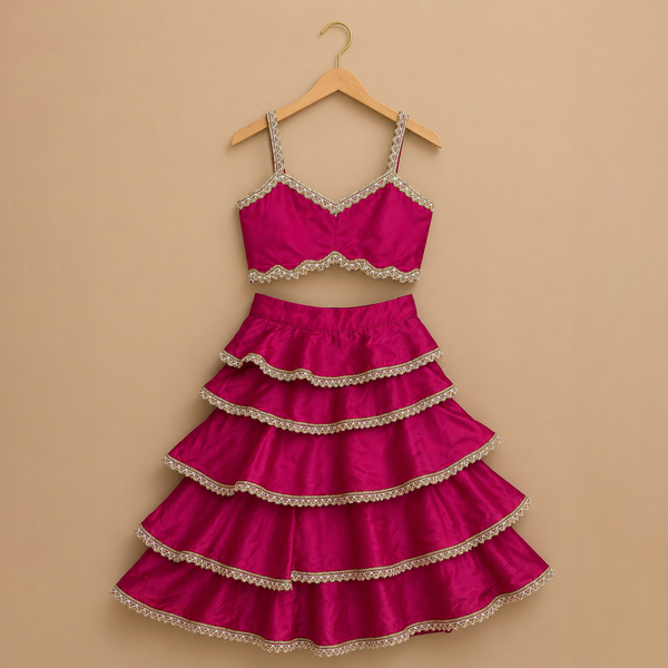 Raniya Teired Lehenga Set