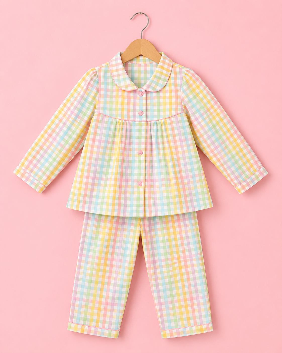 Pink Gingham Co-ord Set