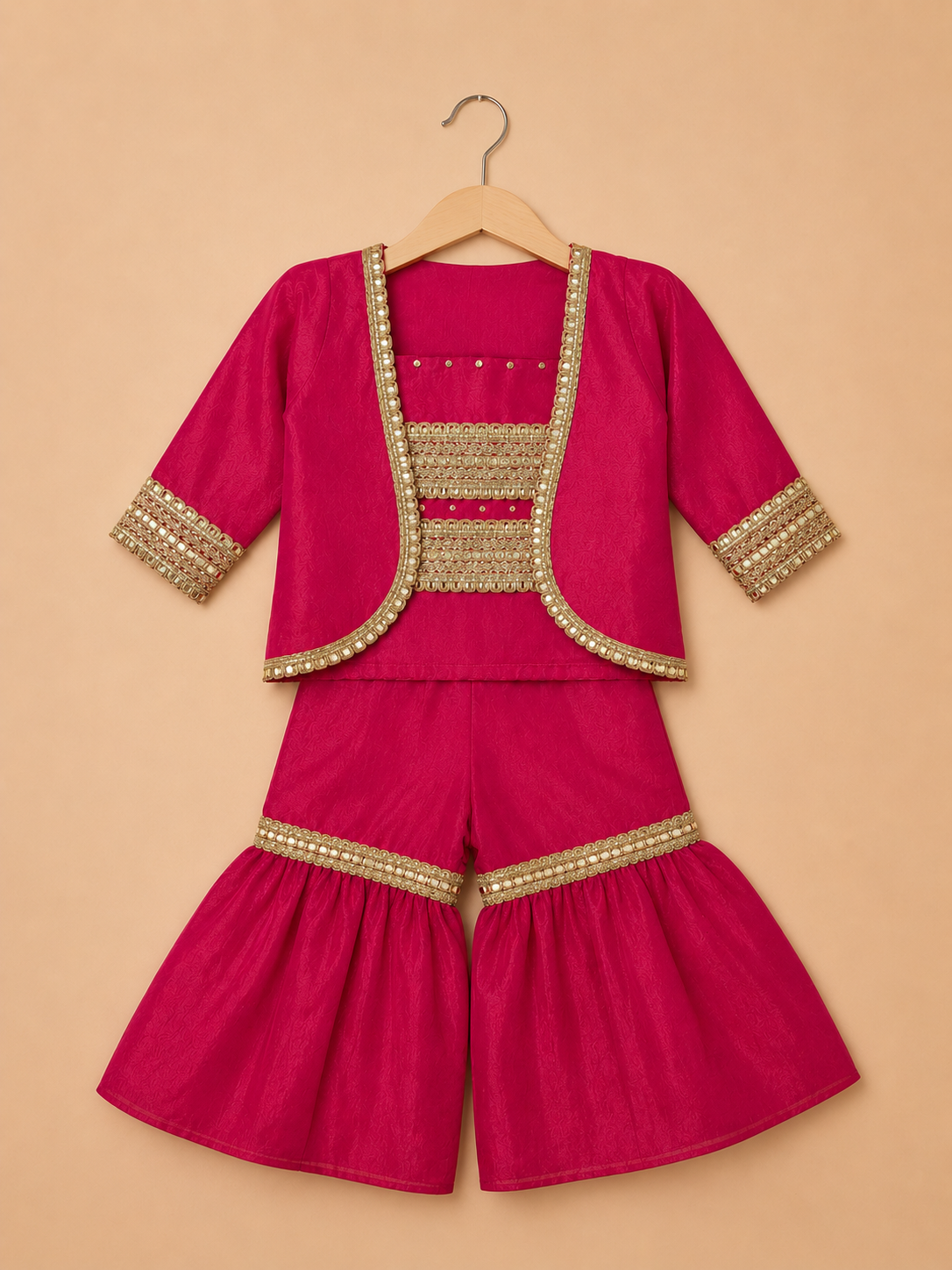 Fuchsia Gulabi Sharara Set