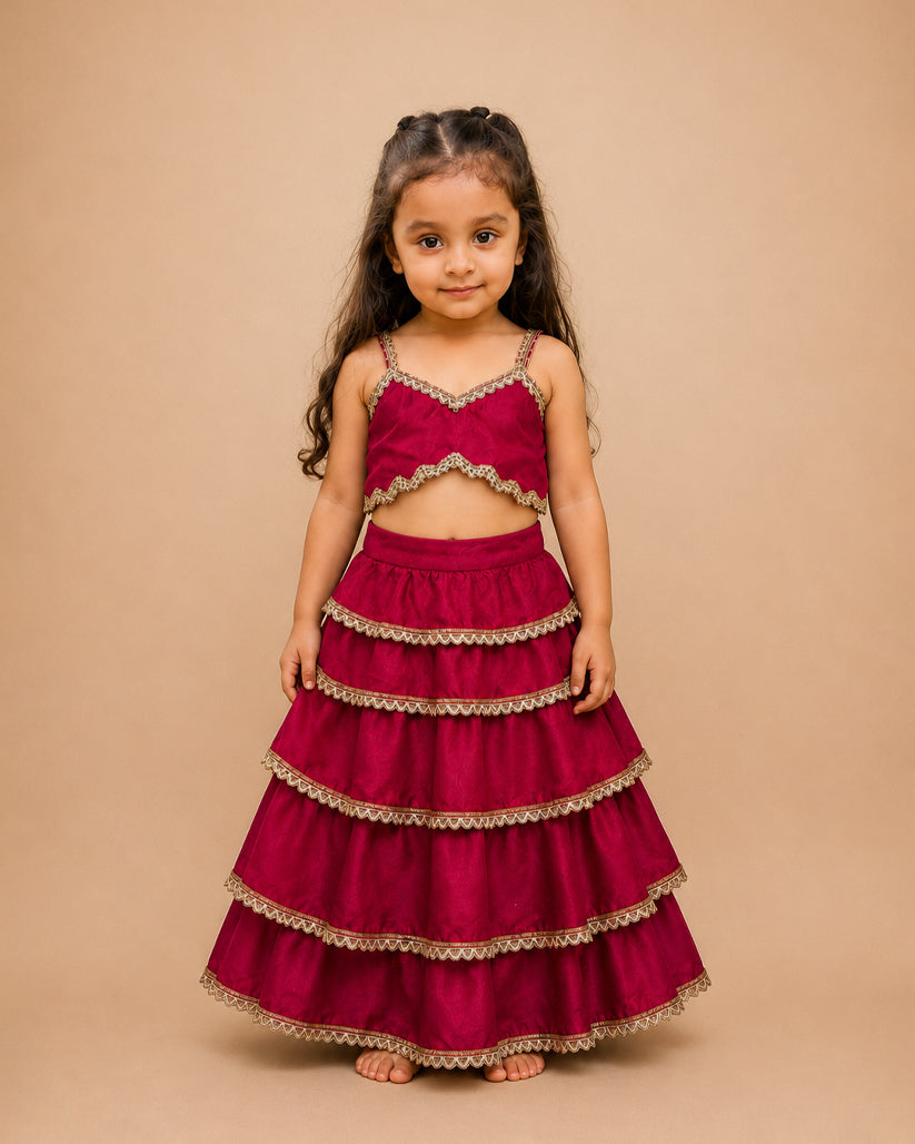 Raniya Teired lehenga set