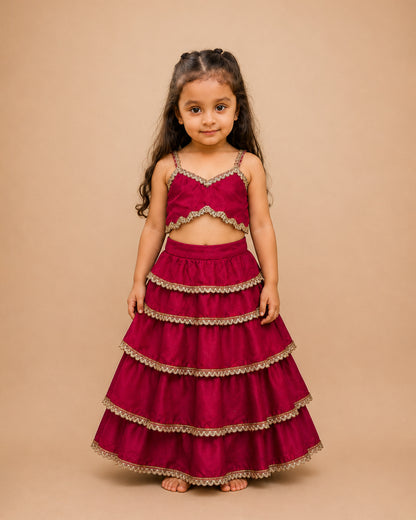 Raniya Teired lehenga set