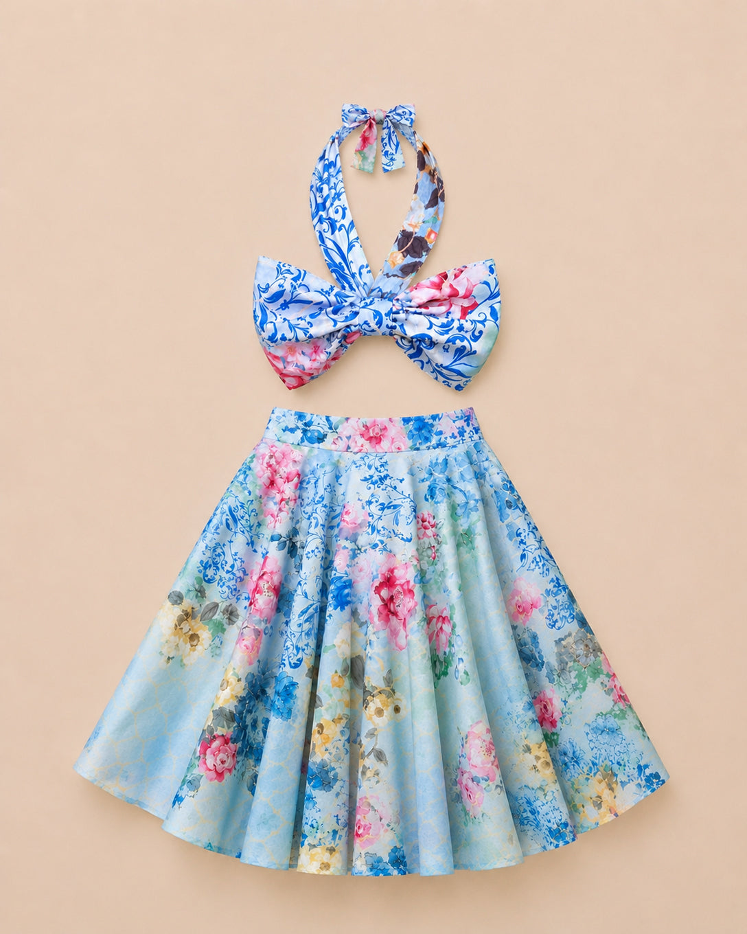Rosabelle Bow Top & Skirt Set