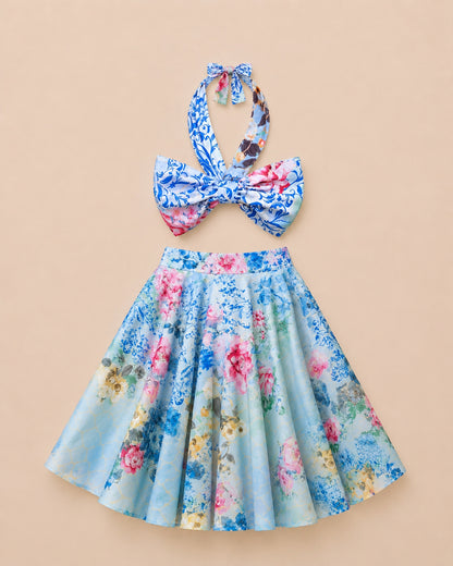 Rosabelle Bow Top & Skirt Set